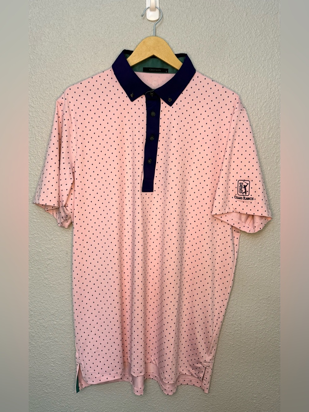 Greyson Clothiers | Ghost Dreamer Performance GolfPolo | Pink/Purple | Large